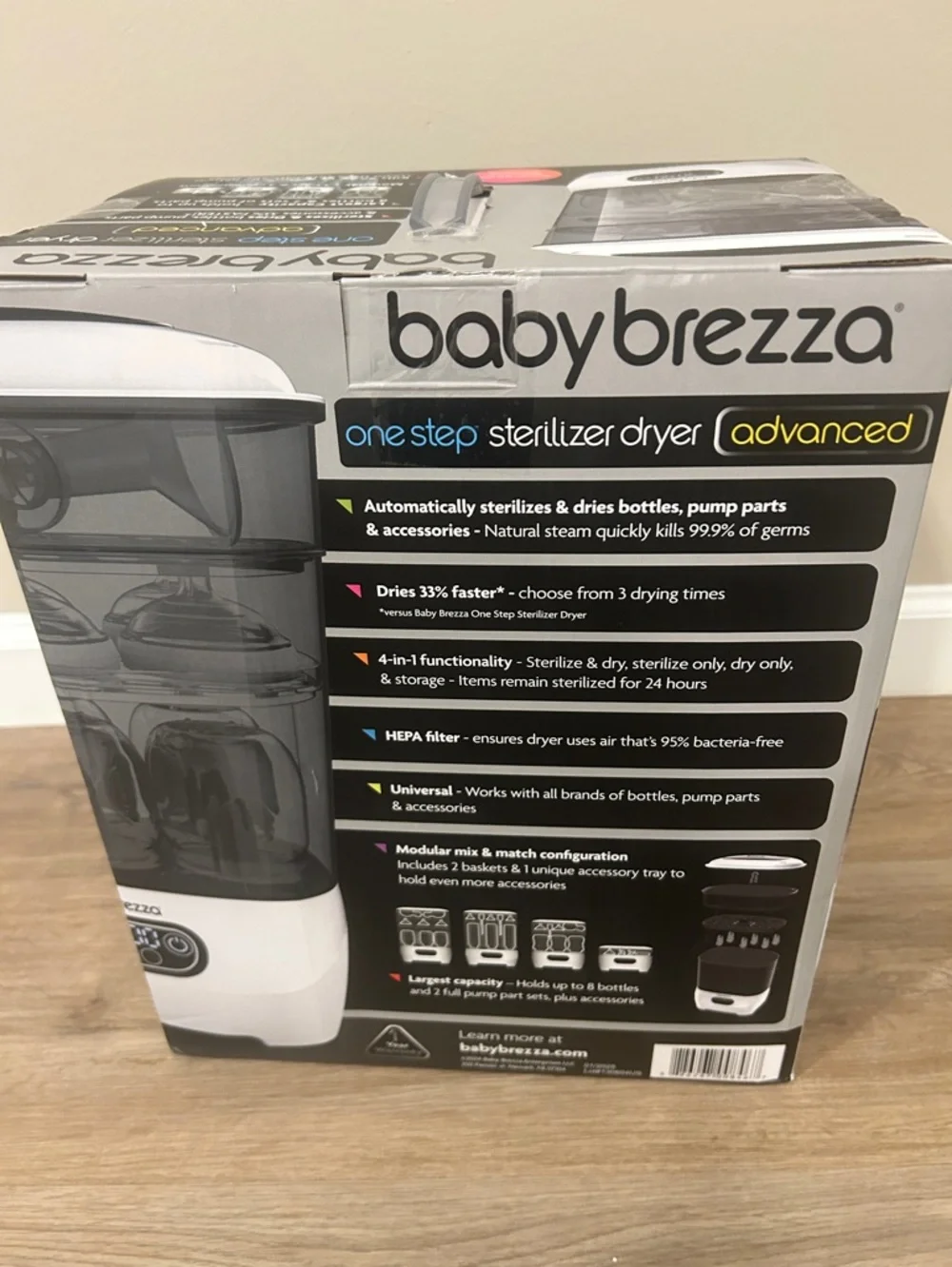 Baby Brezza Bottle Sterilizer & Dryer Advanced New in box - Picture 2 of 11